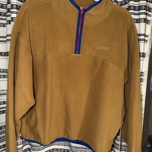 Lululemon Athletica fleece half zip jacket